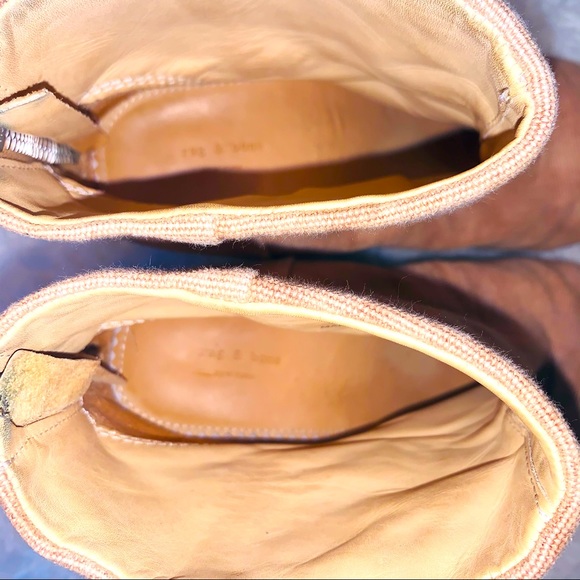 Rag & bone Camel Canvas Newbury Booties - Picture 10 of 11